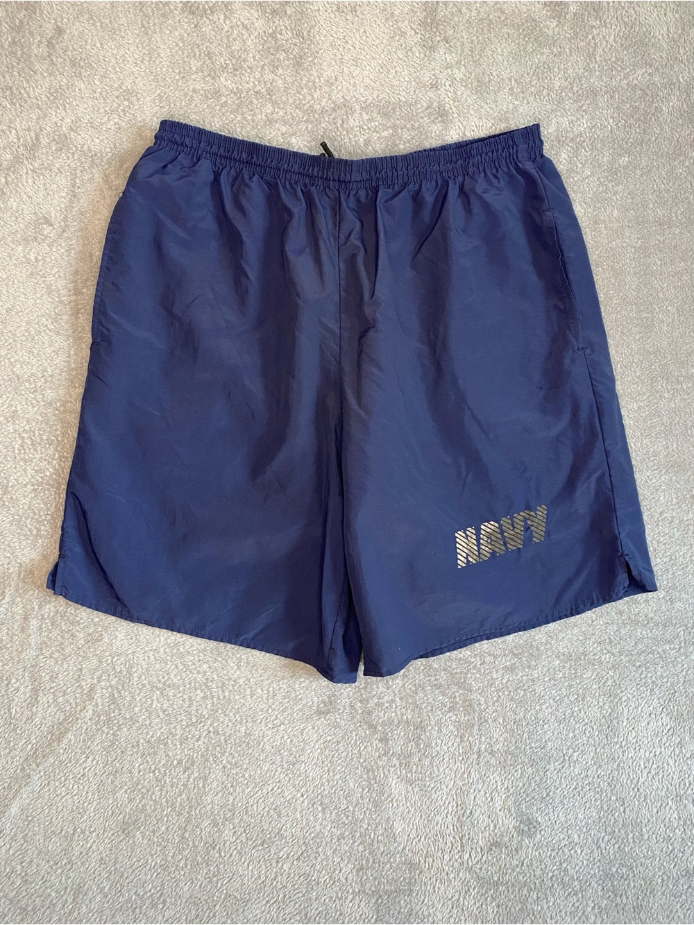 U.S. Navy Authentic Physical Training Shorts XL Drawstring Reflective Military